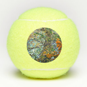 A range of leaves tennis balls