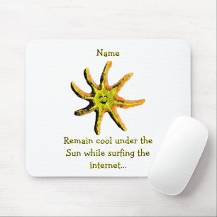 A ray of happiness mouse pad