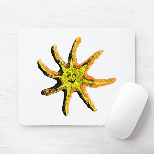 A ray of happiness  mouse pad (With Mouse)