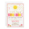 A Ray of Sunshine Baby Shower invitation Pink Girl