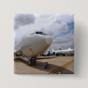 A RC-135V/W Rivet Joint aircraft 2 Inch Square Button