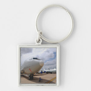 A RC-135V/W Rivet Joint aircraft Keychain
