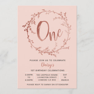 Ă?re invitation d'anniversaire d'or de filles