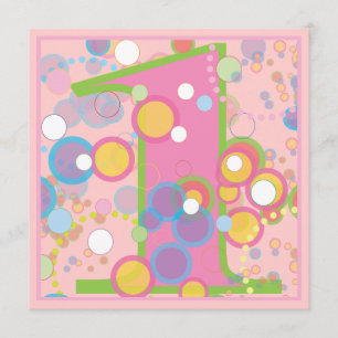 Ă?re invitation de fête d'anniversaire de bulles