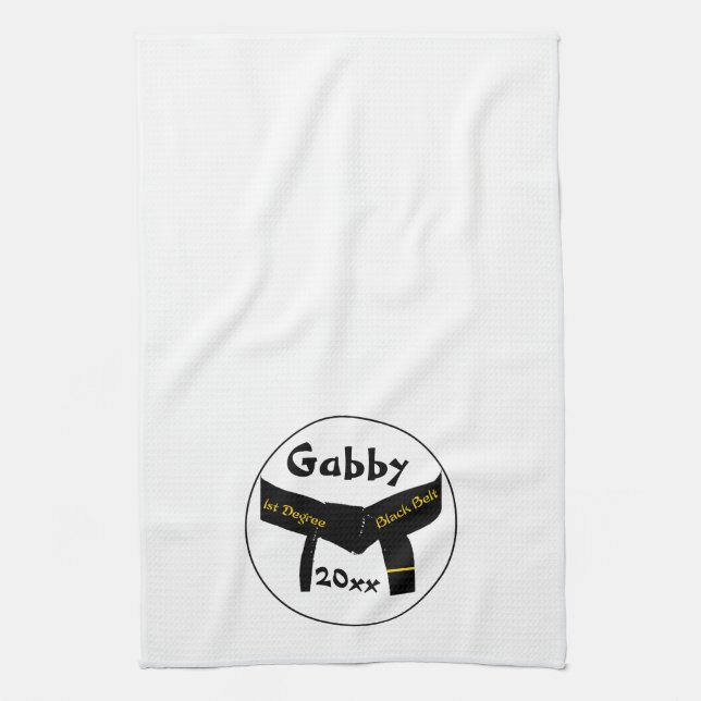 Ă?re serviette de cuisine de ceinture noire de (Vertical)