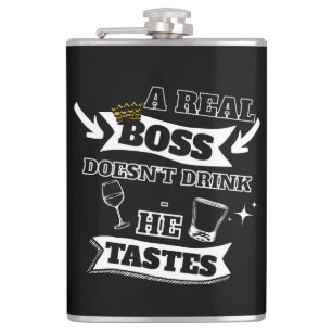 A Real Boss  Hip Flask