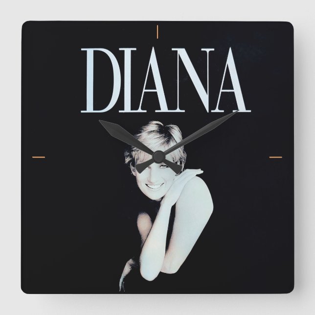 A Real Lady. Square Wall Clock (Front)