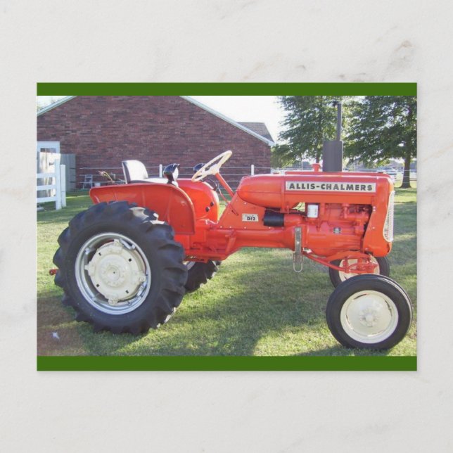 A Real Man's Machine - 1967 Allis-Chalmers Postcard (Front)