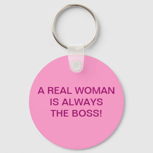 A REAL WOMAN KEYCHAIN