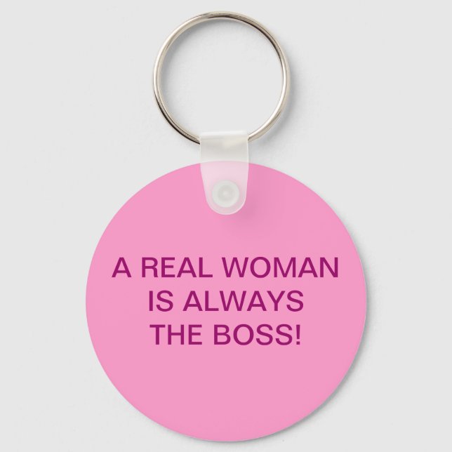 A REAL WOMAN KEYCHAIN (Front)