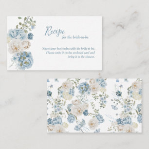A Recipe for the Bride to Be Bridal Shower Enclosure Card