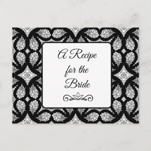 A Recipe For the Bride Wedding Recipe Card