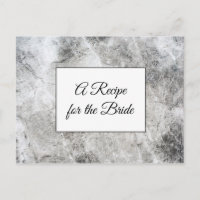 A Recipe For the Bride Wedding Recipe Card