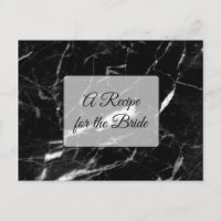 A Recipe For the Bride Wedding Recipe Card