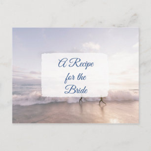 A Recipe For the Bride Wedding Recipe Card
