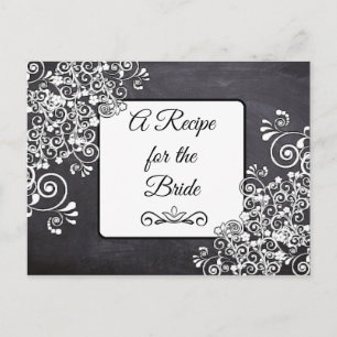 A Recipe For the Bride Wedding Recipe Card