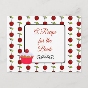 A Recipe For the Bride Wedding Recipe Card
