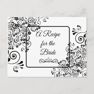 A Recipe For the Bride Wedding Recipe Card