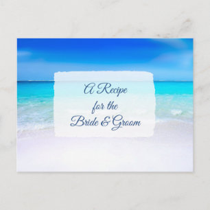 A Recipe For the Bride Wedding Recipe Card