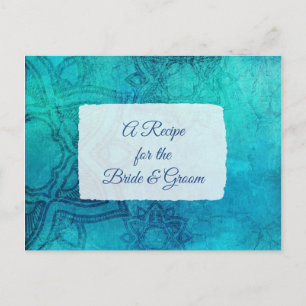 A Recipe For the Bride Wedding Recipe Card