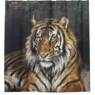A Reclining Tiger (1866-1919) oil painting by Geza
