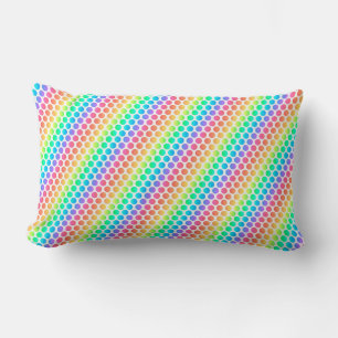 A rectangular pillow featuring a vibrant