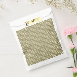 A rectangular rug with intricate geometric pattern favour bag