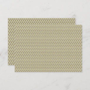 A rectangular rug with intricate geometric pattern thank you card