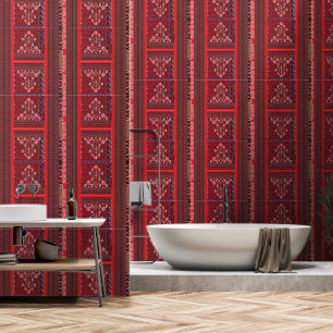 a red and black painting with a red heart on it wallpaper