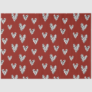 A Red and Black Valentine Design Series 8 Tissue Paper