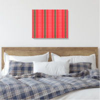 a red and green striped background
