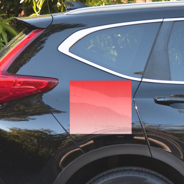 a red and white background with small squares (Car Side)