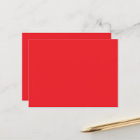 a red background with a white border