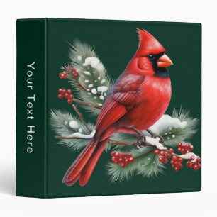A Red Cardinal Binder