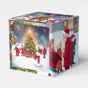 A Red-Crafted Holiday Celebration: Christmas and N Favor Box