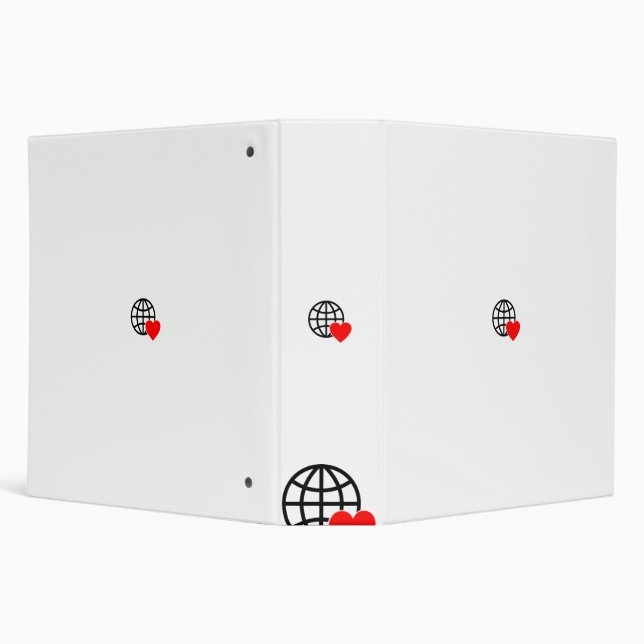 A red heart symbol created with smooth, bold lines binder (Background)