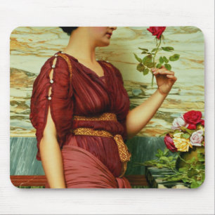 A red, red rose mouse pad