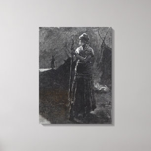 A Red River Colonist, 1878 Canvas Print