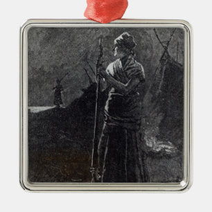 A Red River Colonist, 1878 Metal Ornament