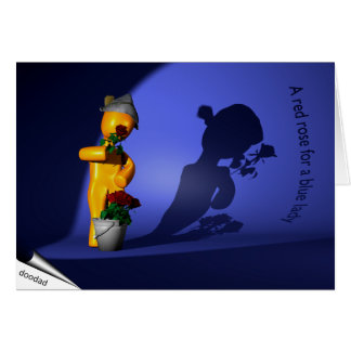 A red rose for a blue lady