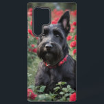 "A Red Rose for the Black Scottish Terrier" Samsung Galaxy Case<br><div class="desc">Pictured Is A Black Scottish Terrier In Among The Red Roses.</div>