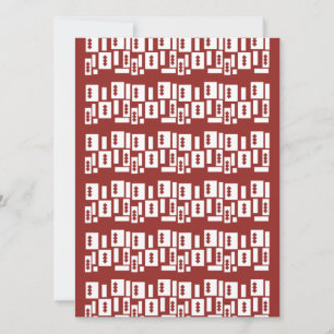 A red rug with a textured pattern is spread out on invitation