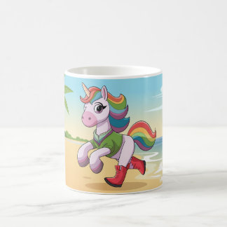 A Red Unicorn Coffee Mug