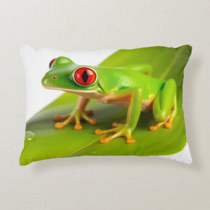 A Redeye Tree Frog Accent Pillow