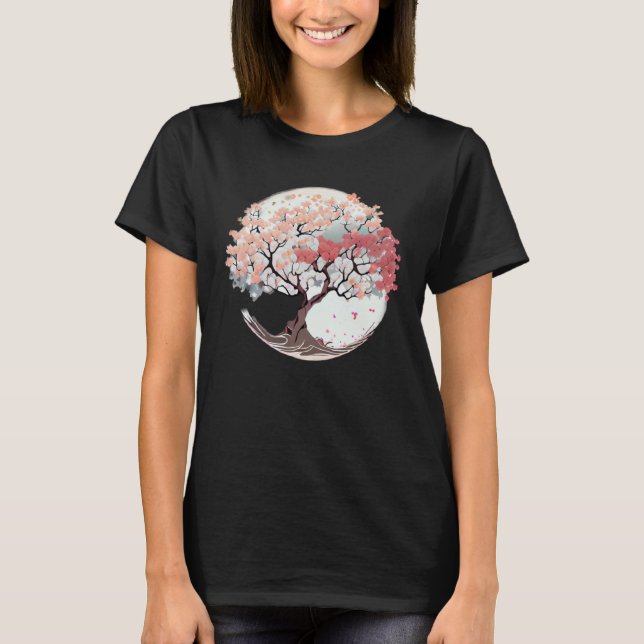 A Refreshing and Enchanting Tree of Life Cherry Bl T-Shirt (Front)