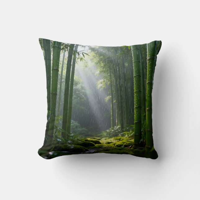 A Refreshing Melody 002 Throw Pillow (Front)