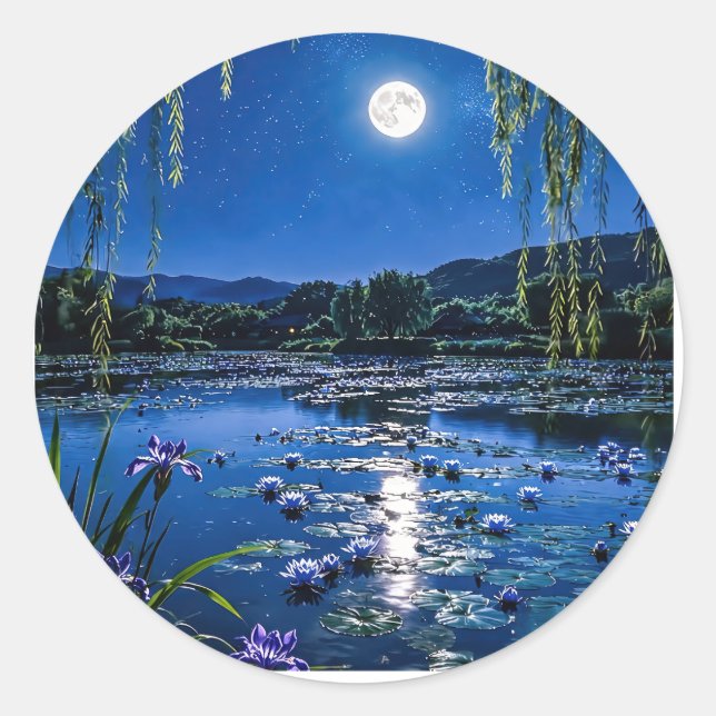 A Refreshing Melody 011 Classic Round Sticker (Front)