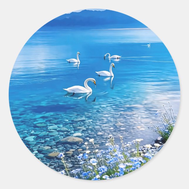 A Refreshing Melody 019 Classic Round Sticker (Front)