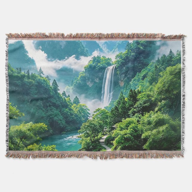 A Refreshing Melody 033 Throw Blanket (Front)