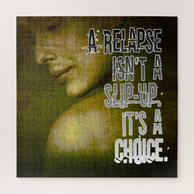 A Relapse Is a Choice Puzzle (Vertical)